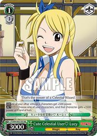 Cute Celestial User? Lucy TrialDeck waifu card — Weiss Schwarz